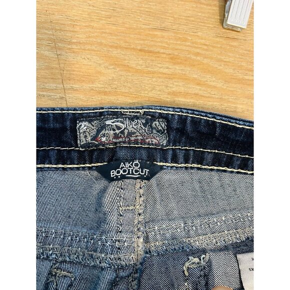 Silver Jeans Aiko Bootcut Thick Stitched Flap Pocket Jeans Mens 33x32 - Picture 4 of 9